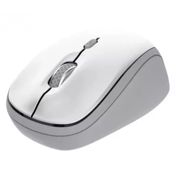 Kabellose optische Maus TRUST Yvi+ — Beidhändig, RF Wireless, 1600 DPI, 4 Tasten, Weiß