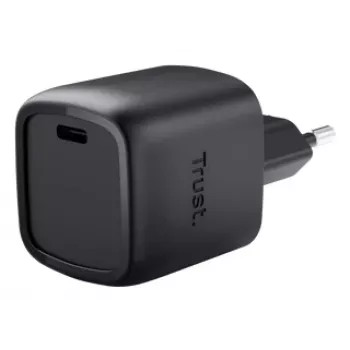 Ladegerät Trust Maxo 30W USB-C GaN Ladegerät Innenbereich Schnellladung Schwarz