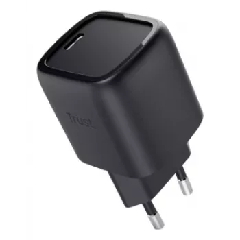 Ladegerät Trust Maxo 30W USB-C GaN Ladegerät Innenbereich Schnellladung Schwarz
