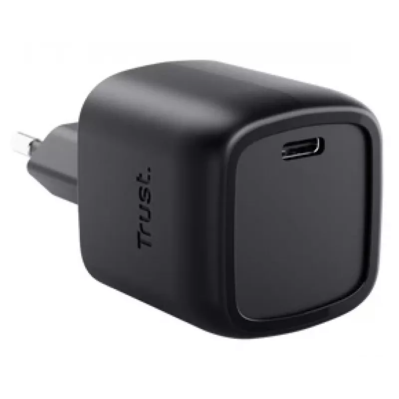 Ladegerät Trust Maxo 30W USB-C GaN Ladegerät Innenbereich Schnellladung Schwarz