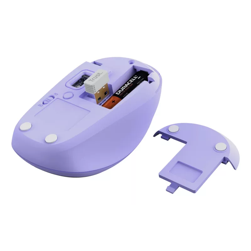Trust Yvi+ Maus Universal Beidhändig RF Wireless + Bluetooth Optisch 1600 DPI
