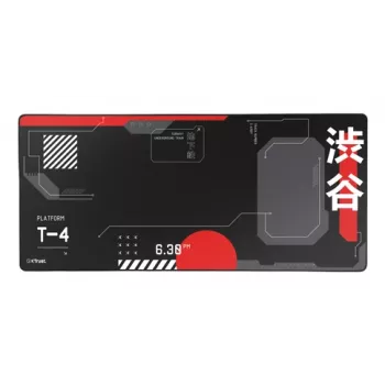 Gaming-Mauspad TRUST GXT 759 XXL — 900×400 mm, PET, schwarz/rot