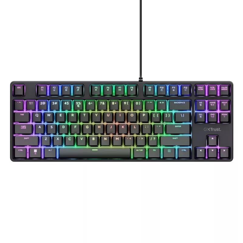 Trust GXT 864 Cada Tastatur Gaming USB QWERTY Englisch Schwarz