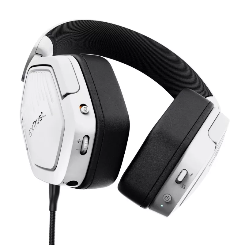 Trust GXT 493PS Carus Headset kabelgebunden & kabellos Kopfband Gaming Bluetooth Weiß