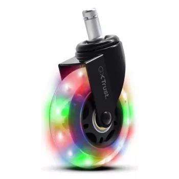 Gaming-Stuhlrollen TRUST GXT 701 LED-Gelrollen für Drehstühle, 5er-Set