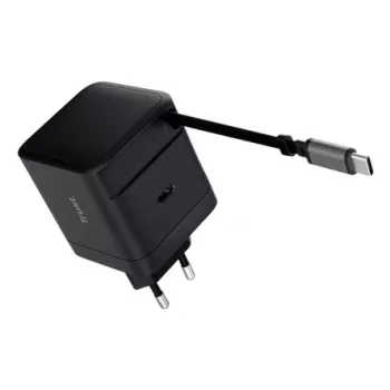 TRUST Charger Maxo 65W USB-C mit 67 cm aufrollbarem Kabel