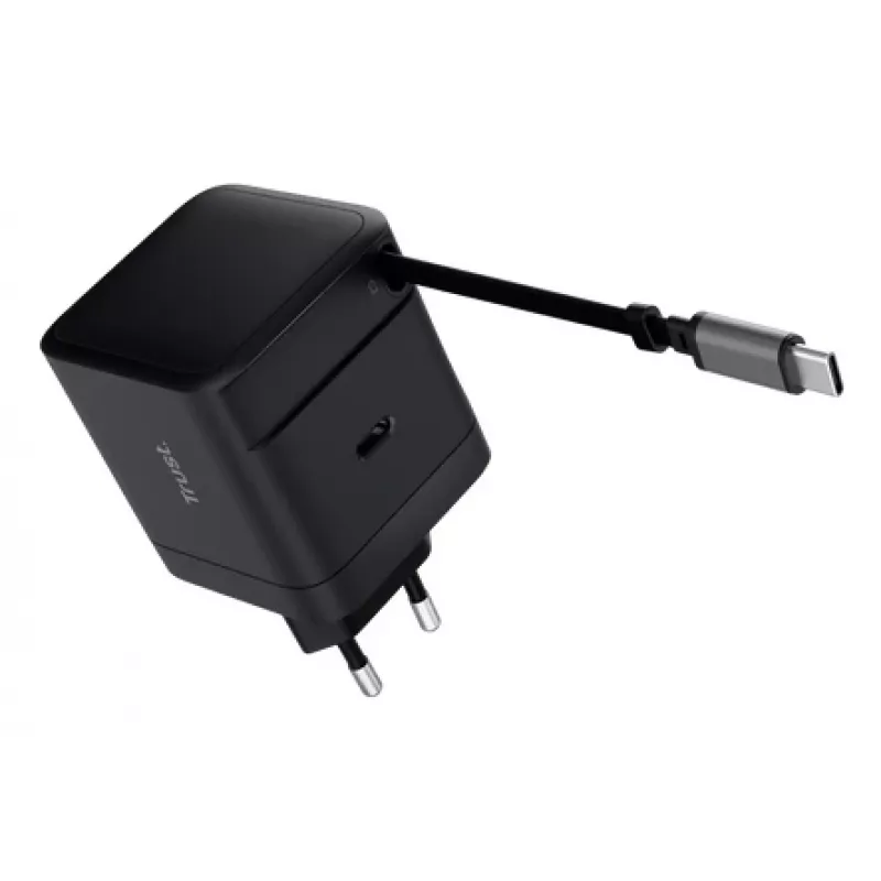 TRUST Charger Maxo 65W USB-C mit 67 cm aufrollbarem Kabel