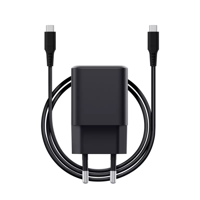 Ladegerät TRUST Maxo Ultra-klein 65W GaN USB-C Schwarz mit 2m Kabel