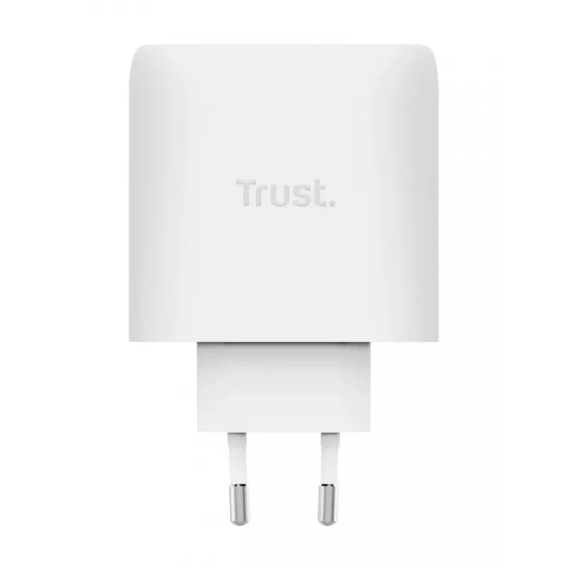 TRUST Maxo 65W Indoor AC-Schnellladegerät, 3x USB-C, max. 20 V, 2 m Kabel, weiß