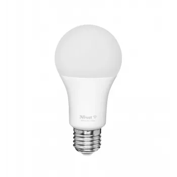 Smarte Glühbirne TRUST 71281 — Wi‑Fi, E27‑Fassung, weiß, 60×60×108 mm