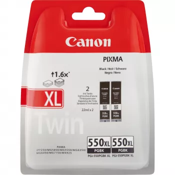 Canon PGI-550BK Schwarze Tintenpatrone (Doppelpack)