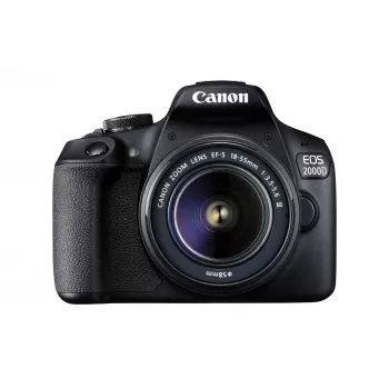 Canon EOS 2000D BK 18-55 IS + SB130 +16GB EU26 SLR-Kamera-Kit 24,1 MP CMOS 6000 x 4000 Pixel Schwarz