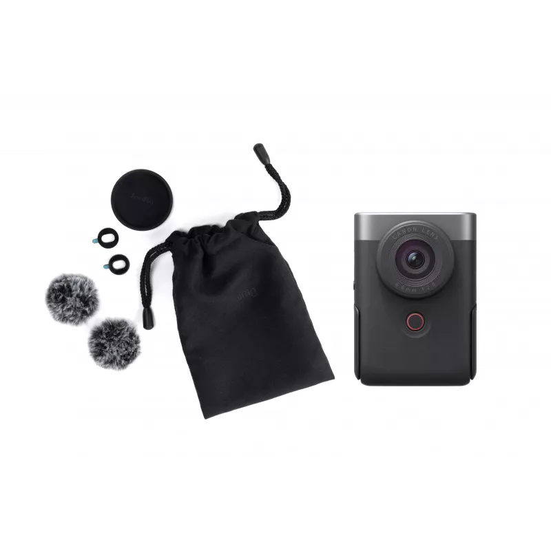 Canon PowerShot V10 Vlogging Kit 1 Zoll Kompaktkamera 20 MP CMOS 5472 x 3648 Pixel Silber