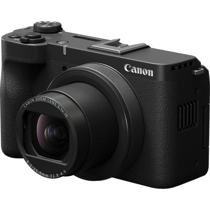 Kompaktkamera Canon PowerShot V1 Premium Vlogger Kit — 22,3 MP, 1/4 Zoll CMOS, 4K UHD, 3,1-fach optischer Zoom, 3 Zoll Touchscreen, Schwarz