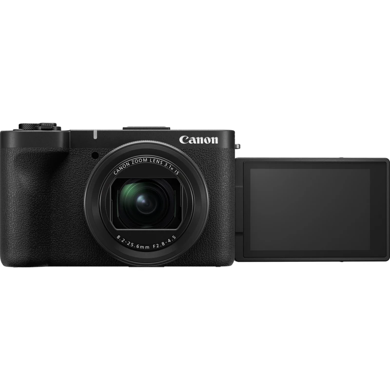 Kompaktkamera Canon PowerShot V1 Premium Vlogger Kit — 22,3 MP, 1/4 Zoll CMOS, 4K UHD, 3,1-fach optischer Zoom, 3 Zoll Touchscreen, Schwarz