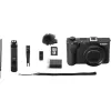 Kompaktkamera Canon PowerShot V1 Premium Vlogger Kit — 22,3 MP, 1/4 Zoll CMOS, 4K UHD, 3,1-fach optischer Zoom, 3 Zoll Touchscreen, Schwarz