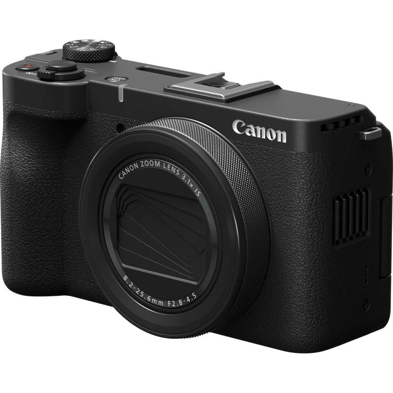 Kompaktkamera Canon PowerShot V1 Premium Vlogger Kit — 22,3 MP, 1/4 Zoll CMOS, 4K UHD, 3,1-fach optischer Zoom, 3 Zoll Touchscreen, Schwarz