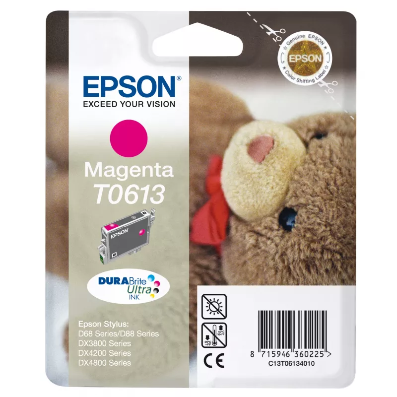 Epson Teddybear Einzelpackung Magenta T0613 DURABrite Ultra Tinte