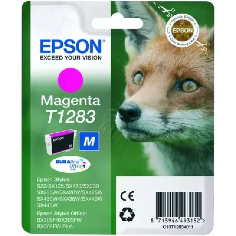 Epson Fox Einzelpackung Magenta T1283 DURABrite Ultra Tinte