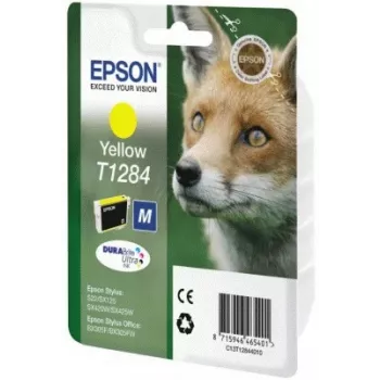Epson Fox Einzelpackung Gelb T1284 DURABrite Ultra Tinte