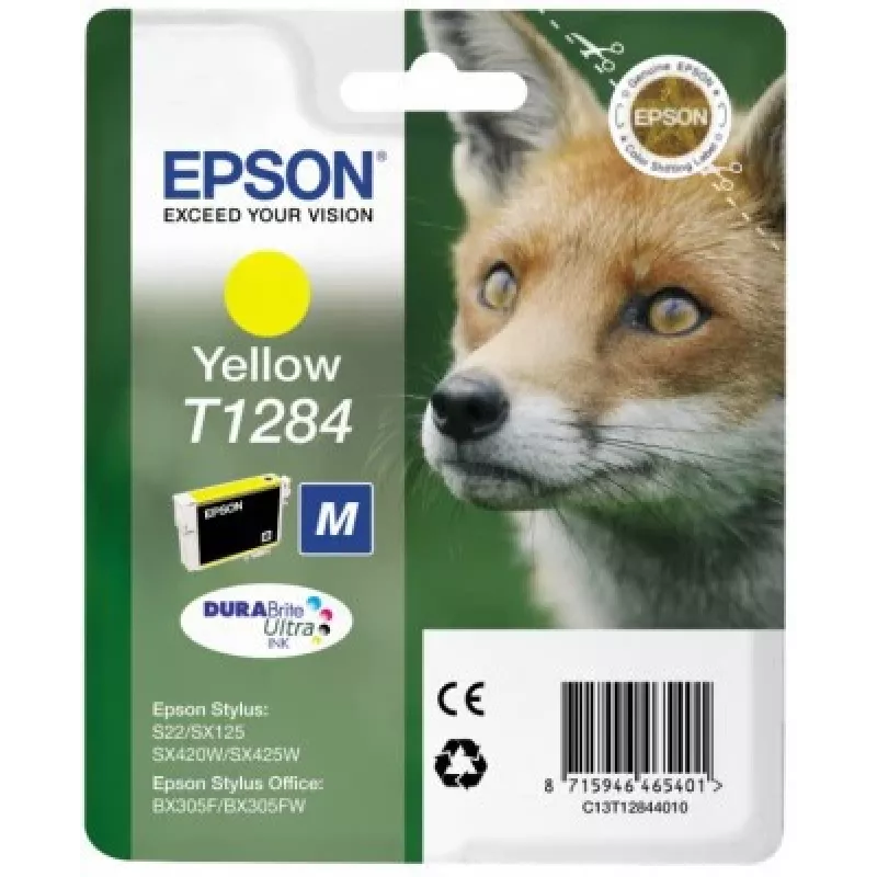 Epson Fox Einzelpackung Gelb T1284 DURABrite Ultra Tinte