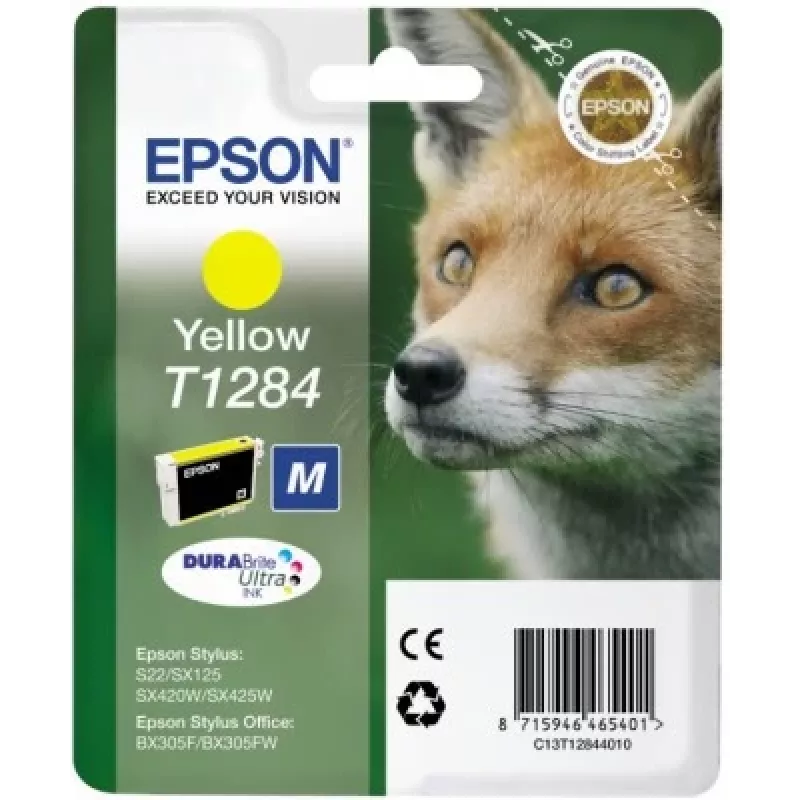 Epson Fox Einzelpackung Gelb T1284 DURABrite Ultra Tinte