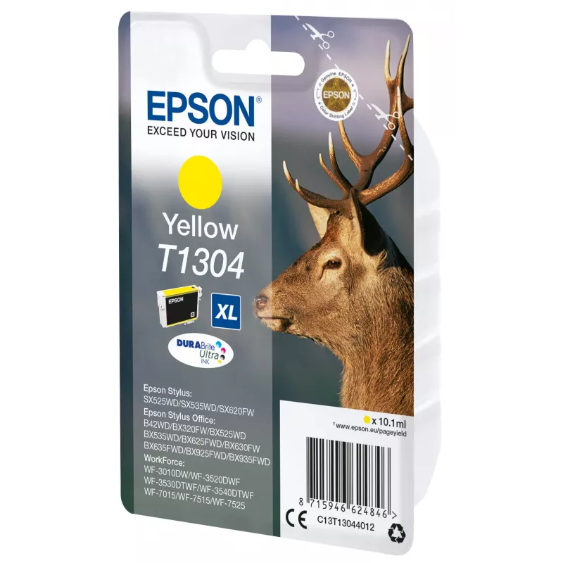 Epson Stag Singlepack Gelb T1304 DURABrite Ultra Tinte
