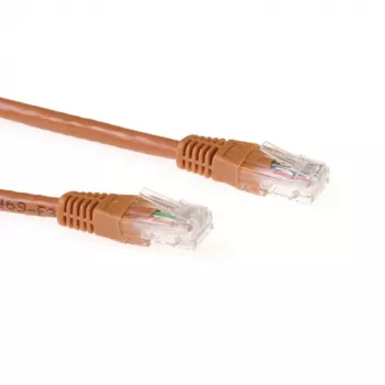 ACT Braun 20 Meter U/UTP CAT6A Patchkabel mit RJ45-Steckern