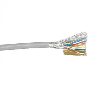 Kabel ACT CAT 6A S/FTP PVC Patchkabel 305 m grau