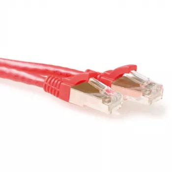 ACT Rot 5 Meter LSZH SFTP CAT6A Patchkabel rastnasenfrei mit RJ45-Steckern