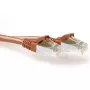 ACT Braun 0,50 Meter SFTP CAT6A Patchkabel rastnasenfrei mit RJ45-Steckern