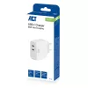 ACT USB-C-Ladegerät 65W 2-Port mit Power Delivery PPS und GaNFast