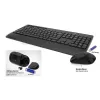 ACT kabelloses Tastatur- und Maus-Set (Azerty), leiser Klick, umweltfreundlich, aus recycelten Materialien