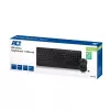 ACT kabelloses Tastatur- und Maus-Set (Azerty), leiser Klick, umweltfreundlich, aus recycelten Materialien
