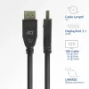 ACT AK4081 DisplayPort-Kabel 1 m Schwarz