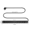 ACT Verlängerungsleitung PDU 19 Zoll CEE7/7 mit 9 Typ-E-Steckdosen, 3m H05VV-F 3G1.5