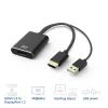 ACT AC7536 Videokabel-Adapter 0,24 m HDMI + USB DisplayPort Schwarz