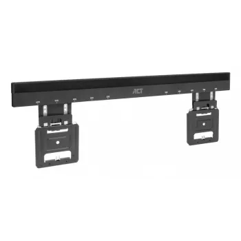 ACT Feste TV-Wandhalterung AC8356 für 37-Zoll- bis 80-Zoll-Fernseher, ultraflach, VESA 200x200–600x400, 75 kg Tragkraft, 9,5 mm Wandabstand, schwarz