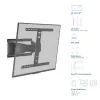 Vollbewegliche TV-Wandhalterung ACT AC8357 für 43 Zoll – 90 Zoll Bildschirme, VESA 100x200 – 600x400, Neigung -15° – 3°, Schwenkbereich ±30°, max. Traglast 50 kg, ultraflach
