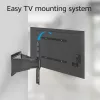 Vollbewegliche TV-Wandhalterung ACT AC8357 für 43 Zoll – 90 Zoll Bildschirme, VESA 100x200 – 600x400, Neigung -15° – 3°, Schwenkbereich ±30°, max. Traglast 50 kg, ultraflach