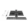 Vollbewegliche TV-Wandhalterung ACT AC8357 für 43 Zoll – 90 Zoll Bildschirme, VESA 100x200 – 600x400, Neigung -15° – 3°, Schwenkbereich ±30°, max. Traglast 50 kg, ultraflach