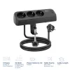 ACT Schreibtisch-Steckerleiste mit 3 Typ-F-Steckdosen, 30W Power Delivery, USB Type-C/A Anschlüsse, Kabellänge 1,5 Meter