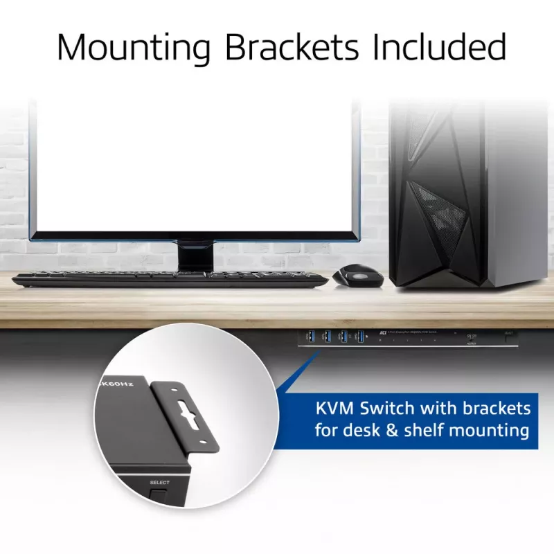 ACT 4-Port DisplayPort 4K@60Hz KVM-Switch