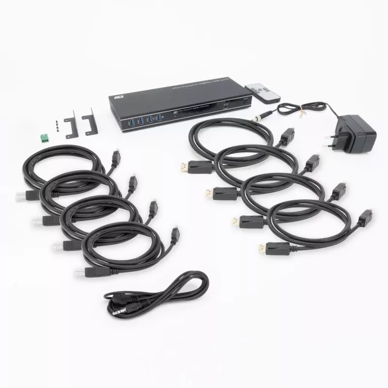 ACT 4-Port DisplayPort 4K@60Hz KVM-Switch