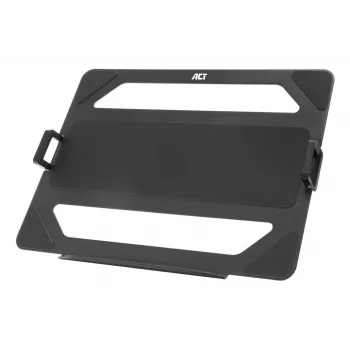 ACT Universelle Laptop-Ablage für Monitorarme, Schwarz, Stahl, 29,5 cm (11,6 Zoll), 43,9 cm (17,3 Zoll), 9 kg, 75 x 75 mm
