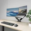 ACT Universelle Laptop-Ablage für Monitorarme, Schwarz, Stahl, 29,5 cm (11,6 Zoll), 43,9 cm (17,3 Zoll), 9 kg, 75 x 75 mm