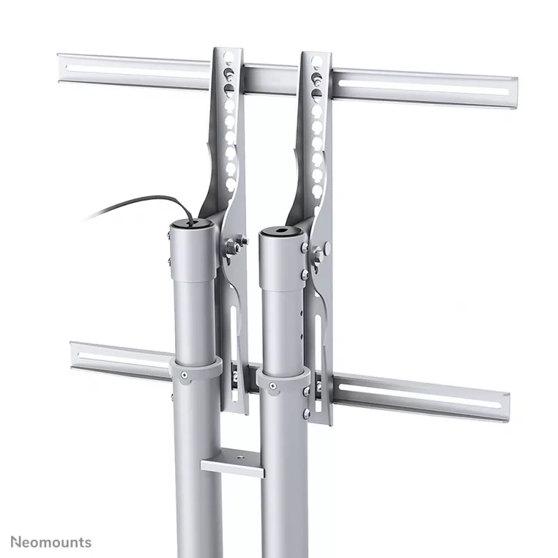 Neomounts PLASMA-M1800E TV-Wagen 27-70 Zoll, Silber, Tragbarer Bodenständer, Stahl, 50 kg, 68,6 cm (27 Zoll), 177,8 cm (70 Zoll)