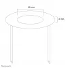 Neomounts FPMA-CRW5 Deckenabdeckung – Durchm. 52 mm, Weiß, Stahl, Decke, FPMA-C100, FPMA-C100SILVER, 2 mm, 5,2 cm