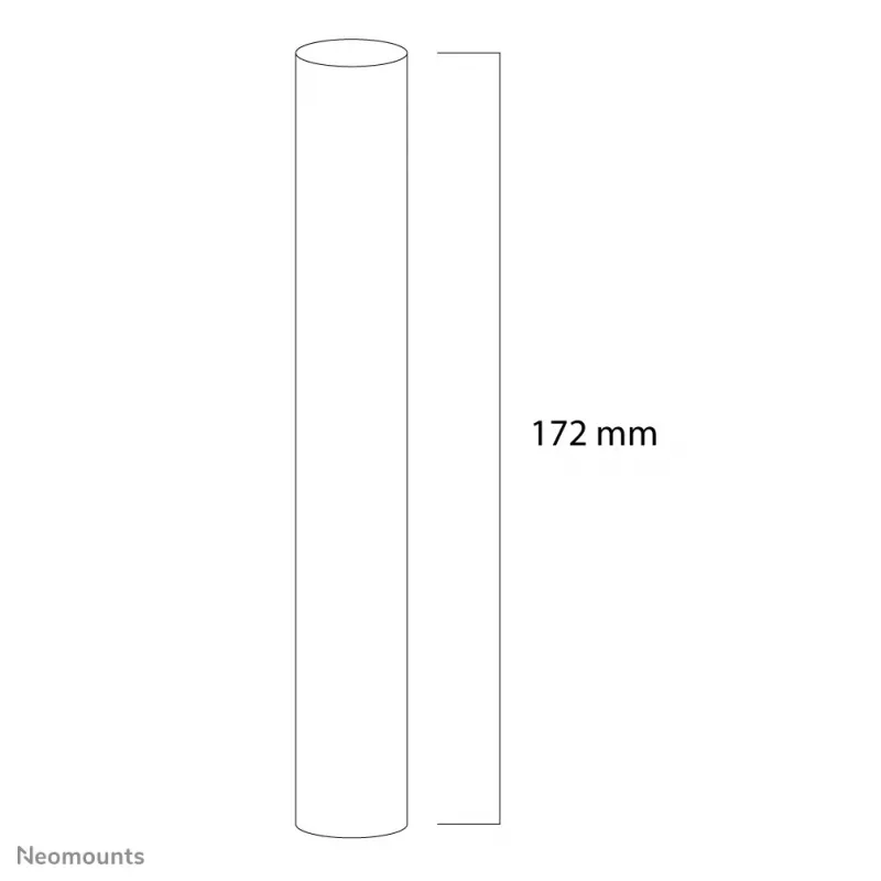 Neomounts FPMA-CPCONNECTSILVER Verlängerungsmastverbinder, Silber, Stahl, 50 kg, Decke, 0 - 172 mm, 0 - 60 mm