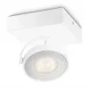 Aufbau-LED-Spot Signify Philips Dimmable Clockwork 6,5W, 500 lm, 2700 K, IP20, Weiß